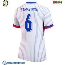 Fotballdrakt Dame Frankrike Eduardo Camavinga #6 Bortedrakt EM 2024 Kortermet